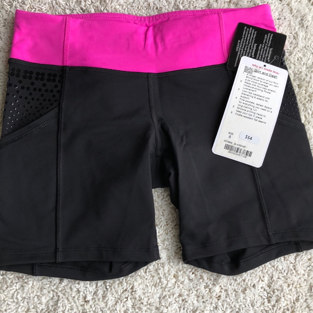 Lululemon Dart and dash shorts NEW with tags